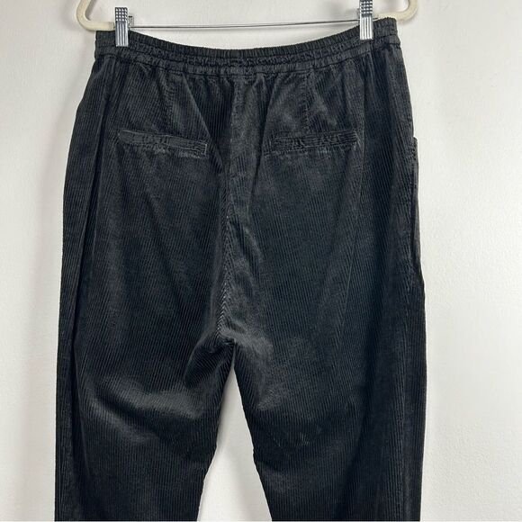 Transit Par Such Comfort fit pant with elastic waist in black corduroy - Picture 9 of 16